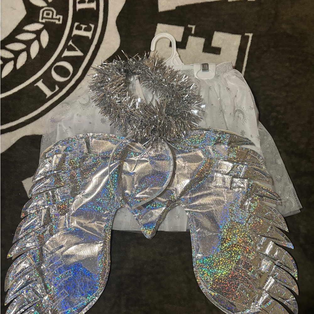 Claire's Silver Angel Costume Set